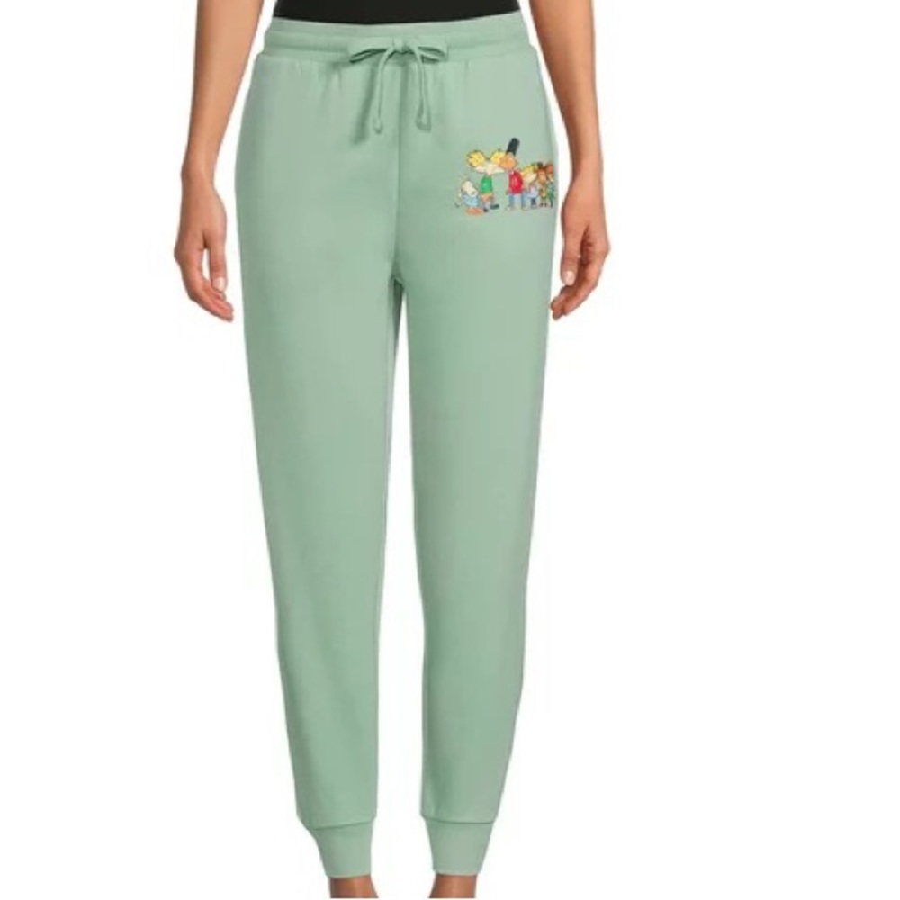 Nickelodeon Women's Juniors Cartoon Graphic Print Joggers XXL(19)